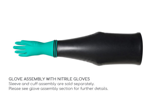 Glove Assembly with nitrile replacement gloves